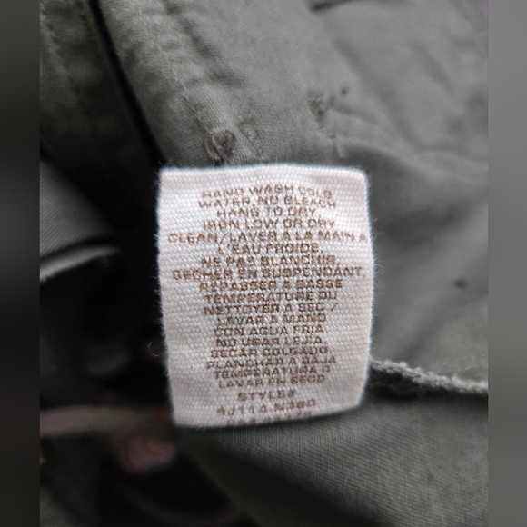 Liquid X Embroidered Floral Tiger Khaki Green Utility Jacket Size‎ M - Picture 9 of 9